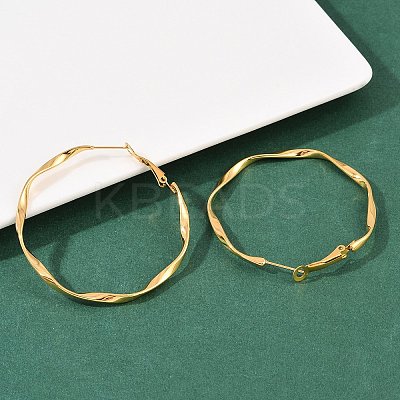 304 Stainless Steel Hoop Earrings EJEW-I320-25G-02-1