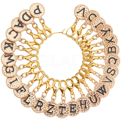 Alloy Enamel Pendant Locking Stitch Markers HJEW-SC00140-1