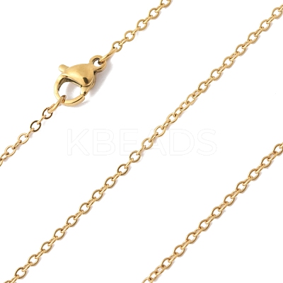 4Pcs 2 Colors 304 Stainless Steel Cable Chain Necklace Making STAS-FS0001-80-1
