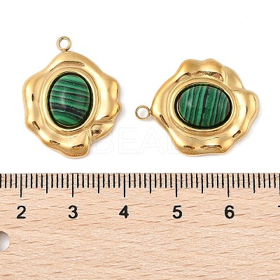 Synthetic Malachite Pendants STAS-P380-15G-03-1