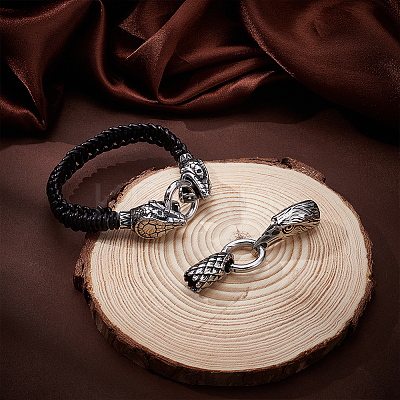 2 Sets 2 Styles Tibetan Style 304 Stainless Steel Spring Gate Rings FIND-PH0025-51A-1