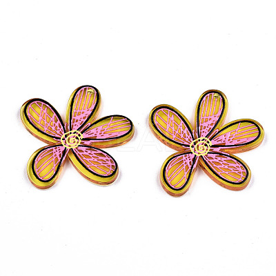 Transparent Acrylic Pendants X-KY-S158-68-1