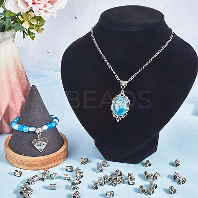 160Pcs Tibetan Style Alloy Tube Bails FIND-SP0001-79-1