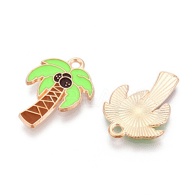 Beach Theme Alloy Enamel Pendants ENAM-T022-33K-1