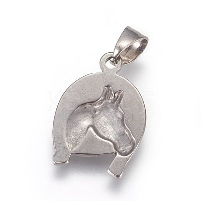 Non-Tarnish 304 Stainless Steel Pendants STAS-E449-36P-1
