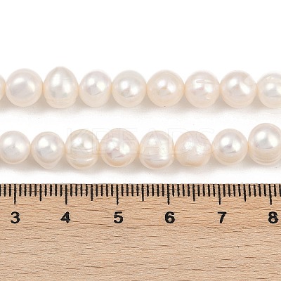 Natural Cultured Freshwater Pearl Beads Strands PEAR-I007-07X-06A-1