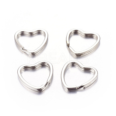 Heart Iron Split Key Rings X-E564-2-1