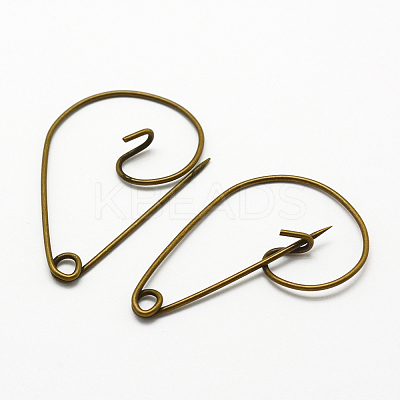 Iron Brooch Findings X-IFIN-K028-01AB-1