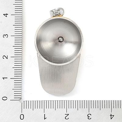 304 Stainless Steel Pendants STAS-K283-09G-1