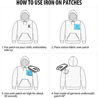 Computerized Embroidery Cloth Iron on/Sew on Patches DIY-CJ0001-73B-1