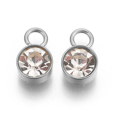 Glass Rhinestone Charms STAS-F189-P07-1