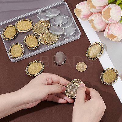 DIY Brooch Making Kits DIY-PH0032-29AG-1