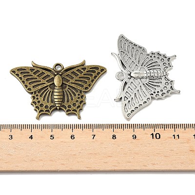 14Pcs 7 Styles Tibetan Style Alloy Pendant Cabochon Settings FIND-SC0006-83-1
