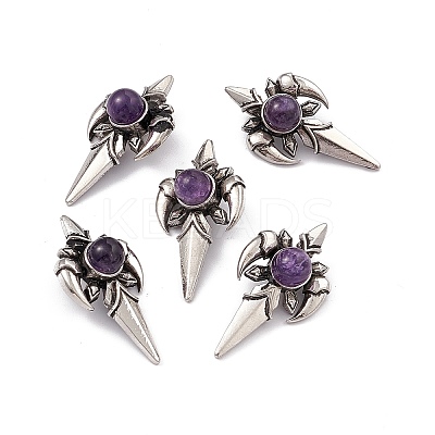 Natural Amethyst Pendants KK-A173-16AS-01-1