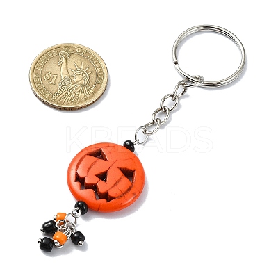 Alloy and Resin Pendant Keychain KEYC-JKC00893-1