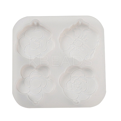 Camellia Rose Pendant Silicone Molds LS-SIL-B074-03-1