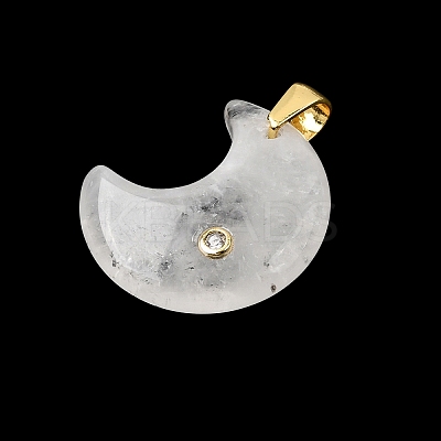 Natural Quartz Crystal Pendants G-A297-02G-12-1