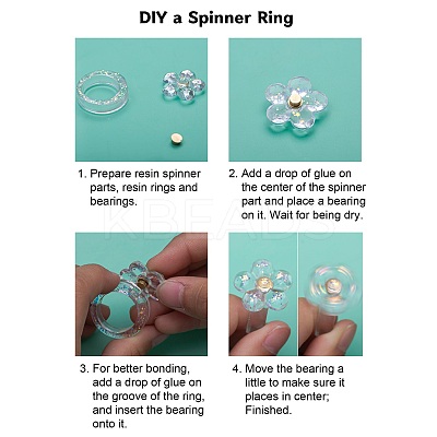 DIY Spinning Fidget Ring Silicone Molds DIY-P059-09-1