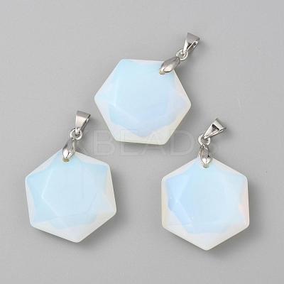 Faceted Gemstone Pendants G-F340-03-1