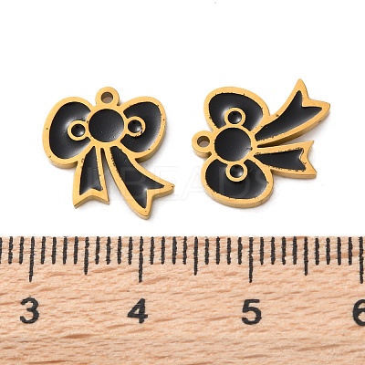 Ion Plating(IP) 304 Stainless Steel Enamel Charms STAS-M102-48G-1
