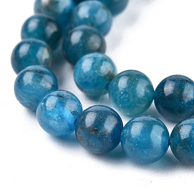 Natural Apatite Beads Strands G-R446-6mm-11-1