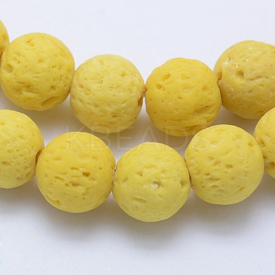 Natural Lava Rock Beads Strands G-F531-8mm-G15-1