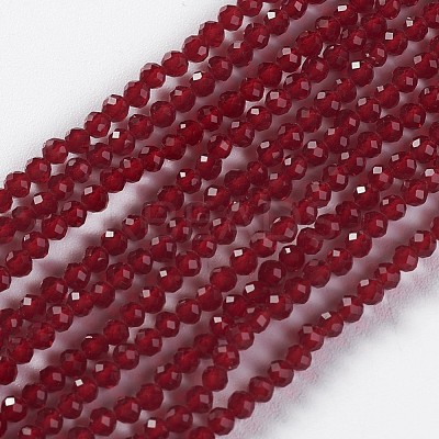 Glass Beads Strands X-EGLA-E057-02B-14-1