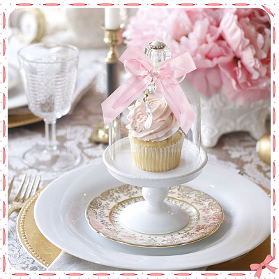 40Pcs 4 Colors Bowknot Polyester Ornament Accessories DIY-SP0004-80-1