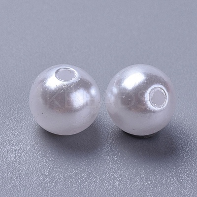 Imitated Pearl Acrylic Beads PACR-10D-1-1