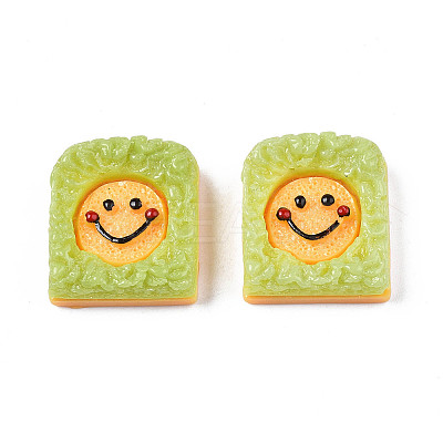 Opaque Epoxy Resin Cabochons X-CRES-S358-45-1