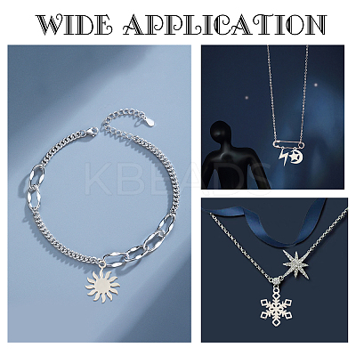 16Pcs 4 Style 201 Stainless Steel Pendants STAS-DC0001-69-1