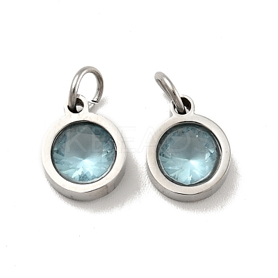 304 Stainless Steel Pendants STAS-D189-07P-C-1