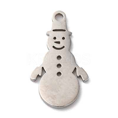 Non-Tarnish Christmas 201 Stainless Steel Pendants STAS-D053-01P-1