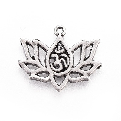 Tibetan Style Alloy Pendants TIBE-S301-008TAS-NR-1