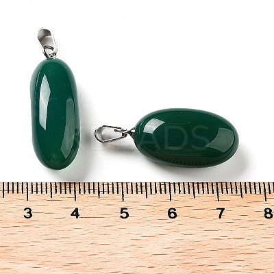 Natural Agate Dyed Pendants G-Q016-03B-1