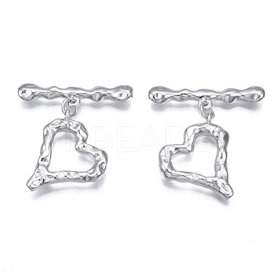 Brass Toggle Clasps KK-N233-142P-1