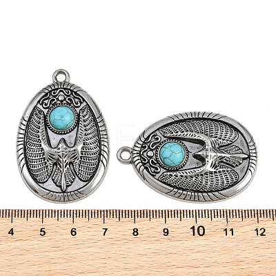 Tibetan Style Alloy Pendants AL-CBA2376-07AS-1
