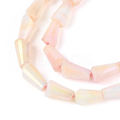 Anti-Tarnish Electroplate Glass Beads Strands GLAA-T025-27D-1
