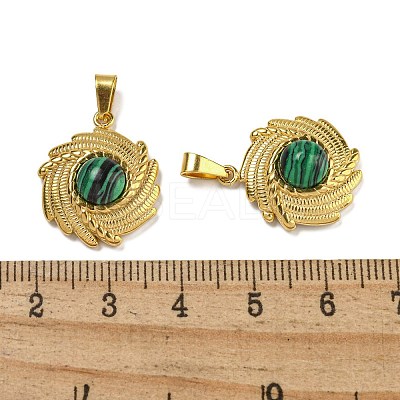Synthetic Malachite Pendants STAS-U024-15G-05-1