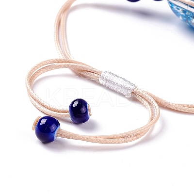 Handmade Dry Pressed Flower Link Bracelet for Girl Women LS-BJEW-C004-01F-1
