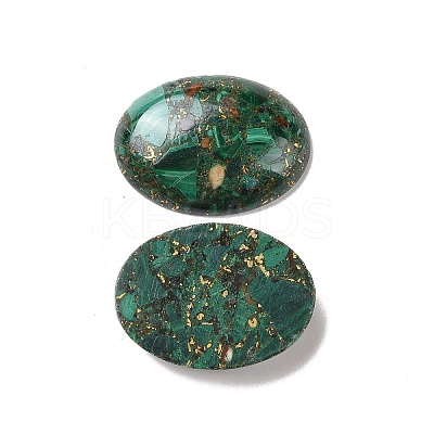 Natural Malachite Cabochons G-E464-42S-1
