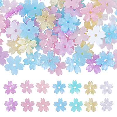 112Pcs 7 colors Opaque Acrylic Beads FIND-DR0001-39-1