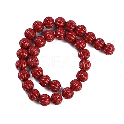 Synthetic Coral Carved Beads Strands CORA-M001-15-1