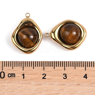 Natural Tiger Eye Pendants STAS-L022-487G-02-1