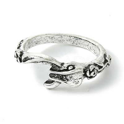 Snake Alloy Finger Rings RJEW-K275-89AS-1