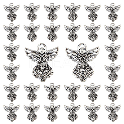 50PCS Tibetan Style Alloy Pendants TIBE-FH0001-24-1