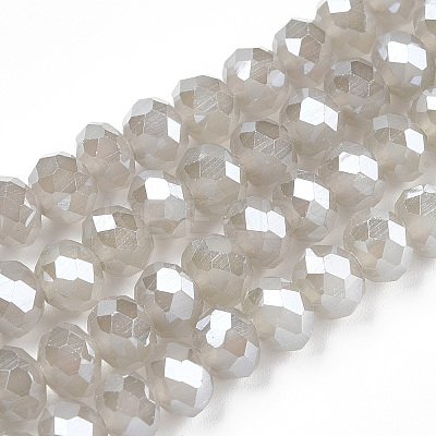 Electroplate Glass Beads Strands LS-EGLA-A034-J8mm-A15-1