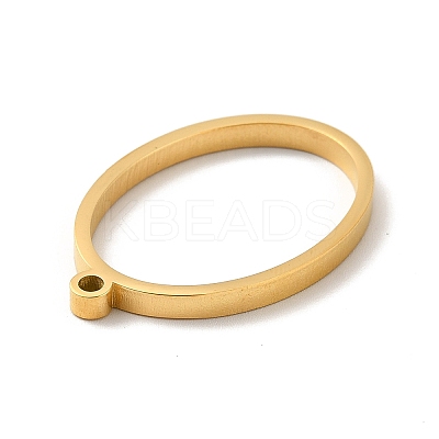 Ion Plating(IP) 304 Stainless Steel Open Back Bezel Pendants X-STAS-K208-23-1