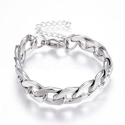 Tarnish Resistant 304 Stainless Steel Bracelets STAS-D162-10-1