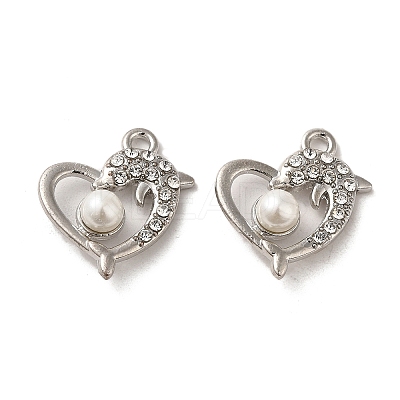 Alloy with Crystal Rhinestone Pendants FIND-B032-13P-01-1